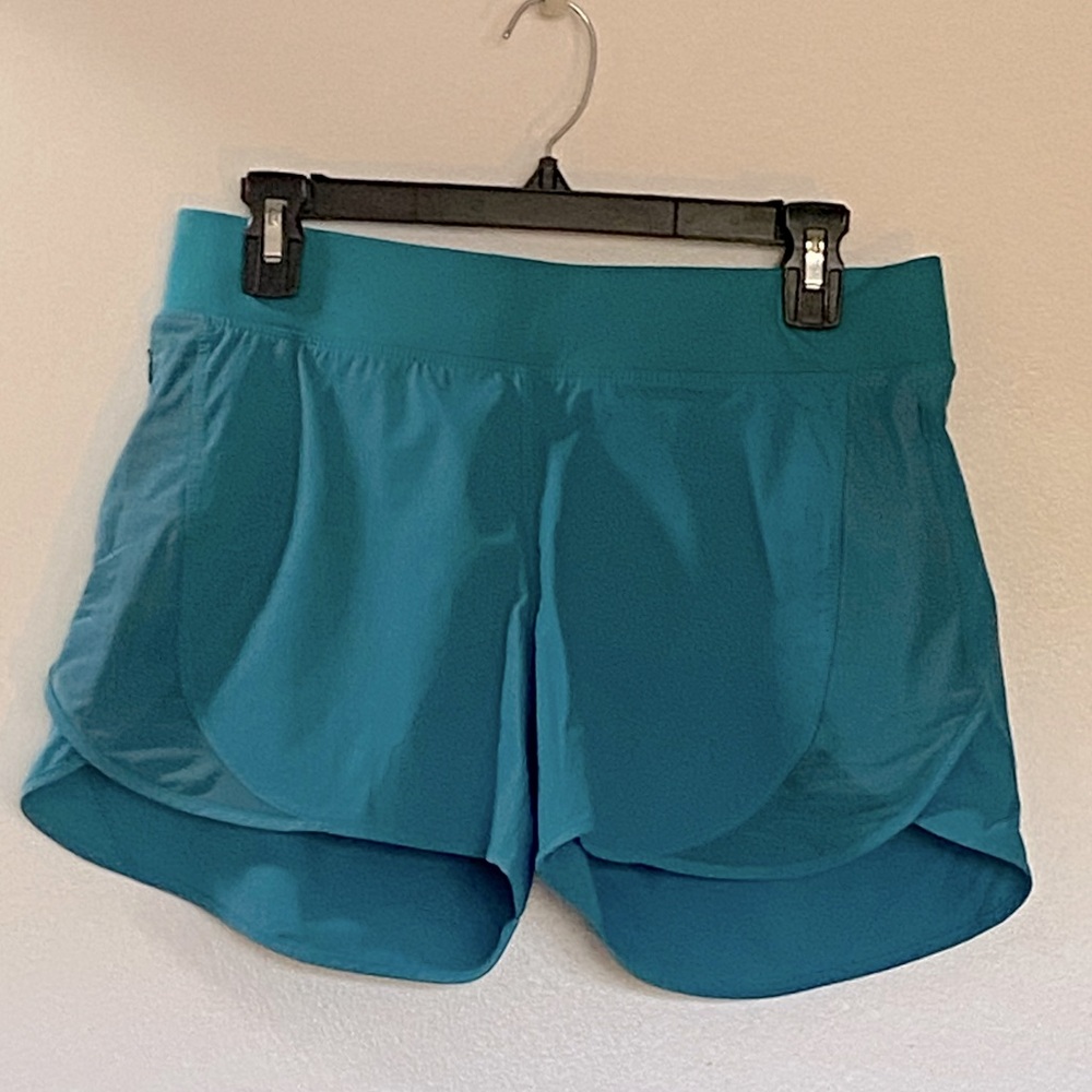 Teal Hylete Women’s Radius Lined Shorts